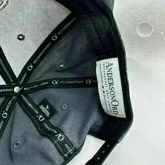 NWT AndersonOrd Performance Golf Adjustable Snapback Hat Gray Baseball Cap - Picture 6 of 9